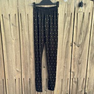 Sparkly Top Shop Gold Gem Leggings